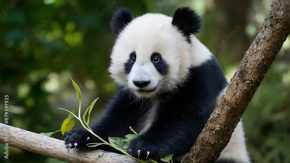 Giant panda cub wallpaper Giant panda cub wallpaper