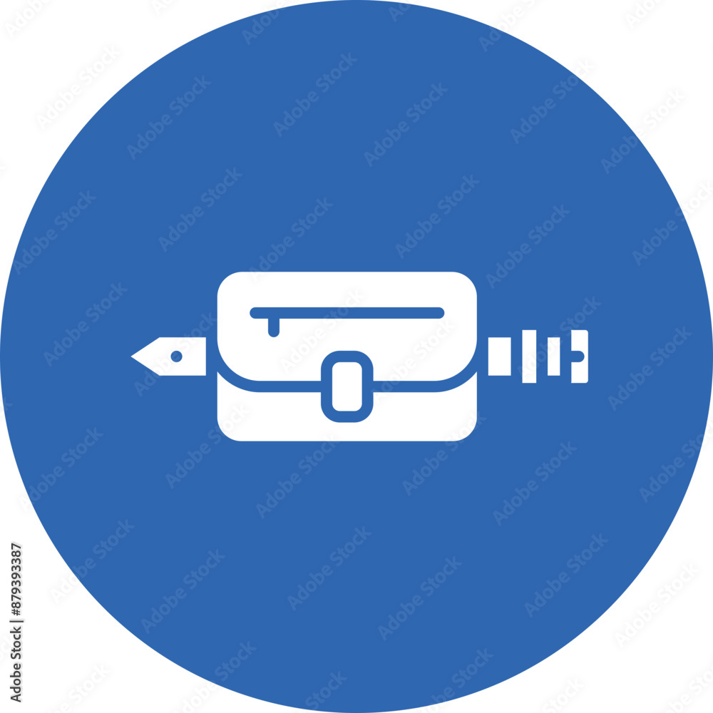 Belt Pouches glyph circle icon Belt Pouches glyph circle icon