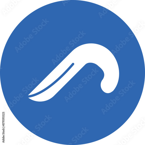 Shoehorns glyph circle icon