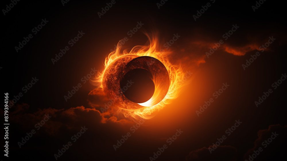 solar eclipse in teh sky without clouds solar eclipse in teh sky without clouds