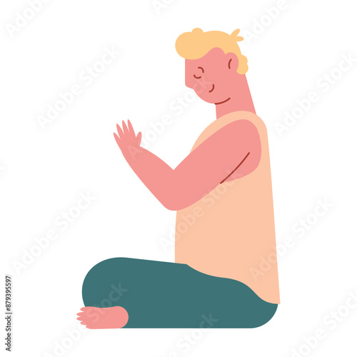 chakras of a meditating man spiritual awakening