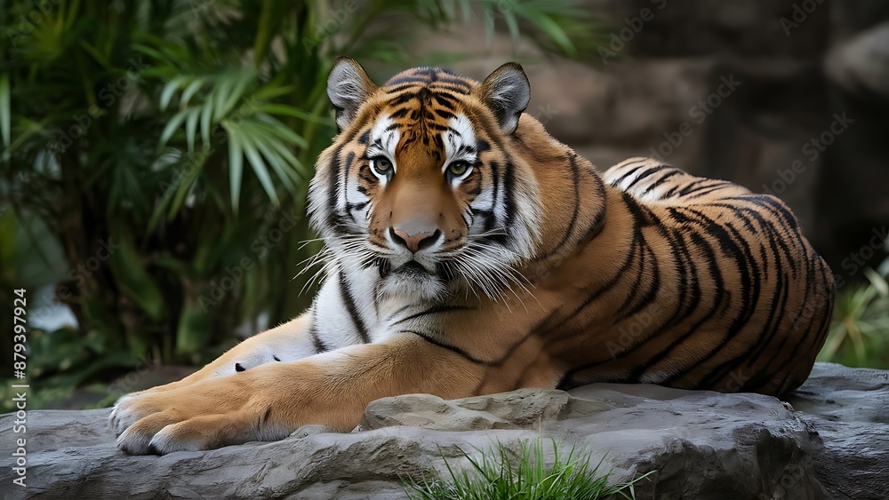 Great tiger male in the nature habitat wallpaper Great tiger male in the nature habitat wallpaper