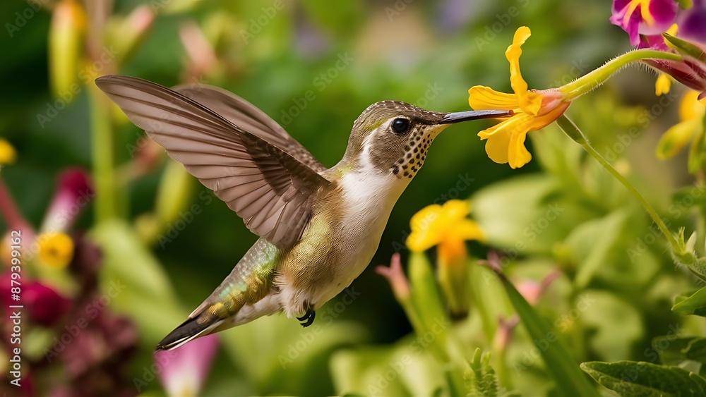 Fototapeta premium Hummingbird wallpaper