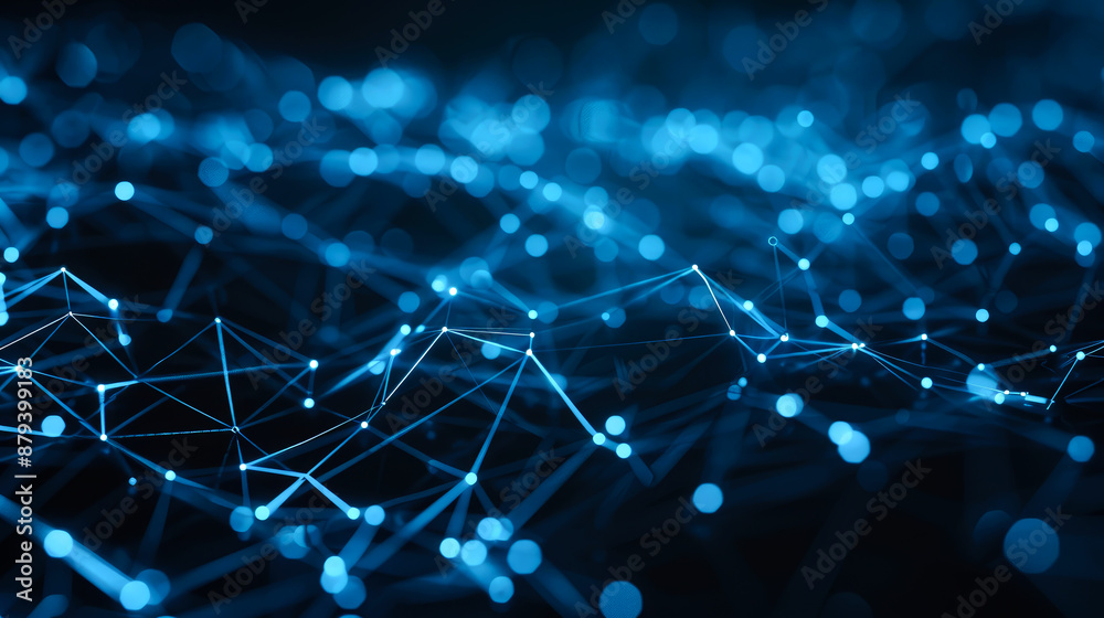 Obraz premium background connected line for internet or networking