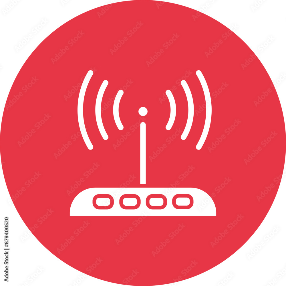 Airport Wifi Access glyph circle icon Airport Wifi Access glyph circle icon