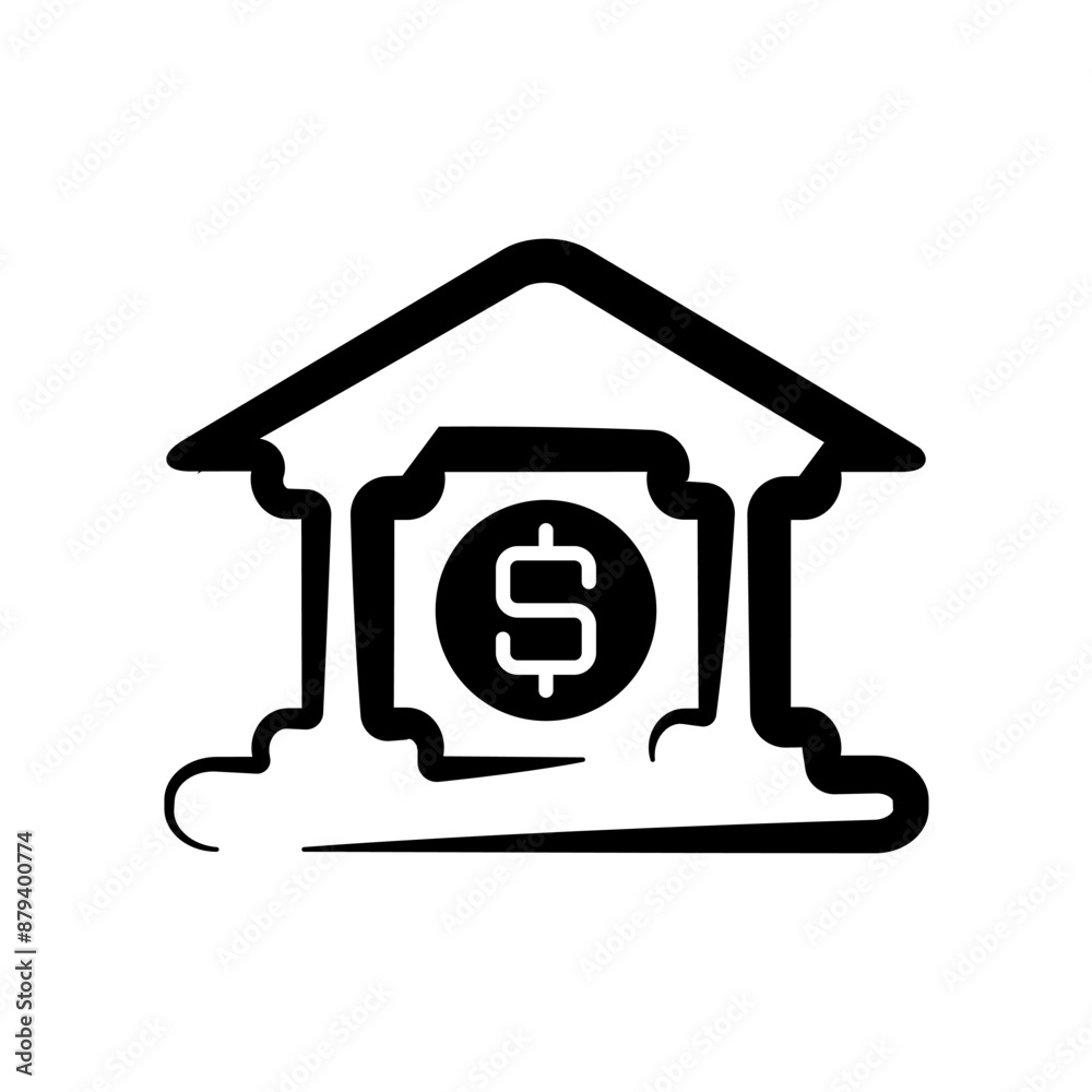 Bank icon template Bank icon template