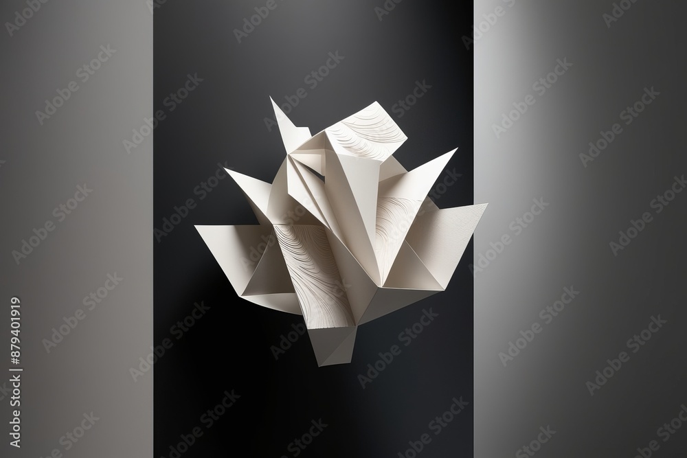 3d rendering of abstract black and white geometric background 3d rendering of abstract black and white geometric background