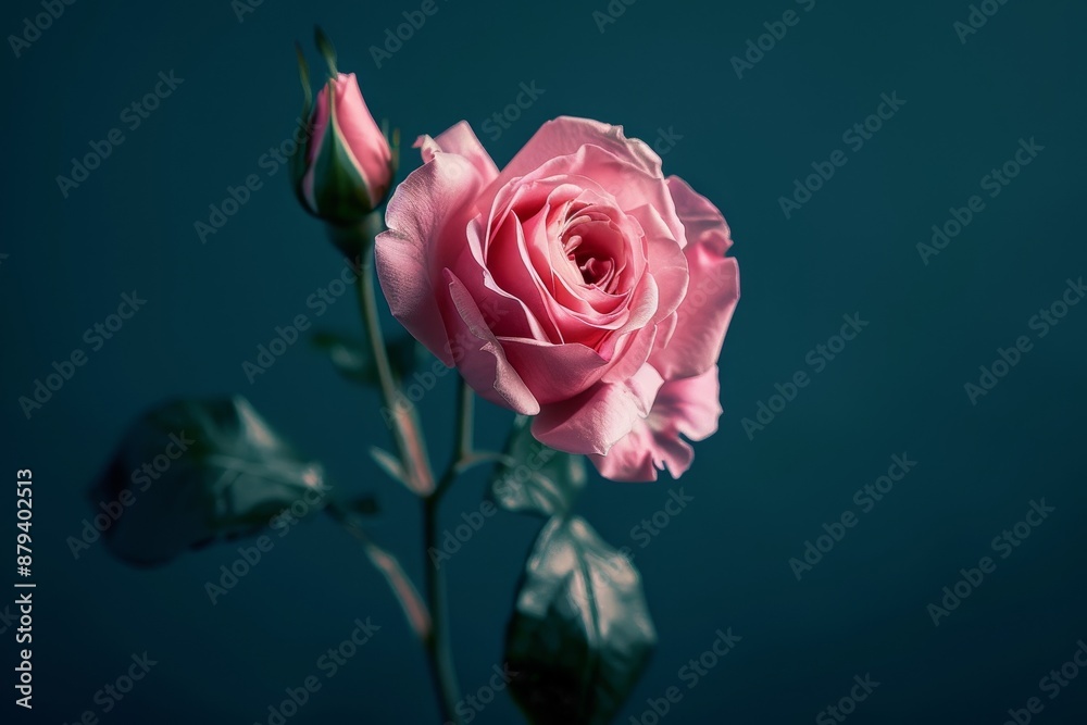 Fototapeta premium A solitary pink flower
