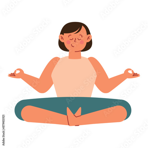 reiki woman doing meditation