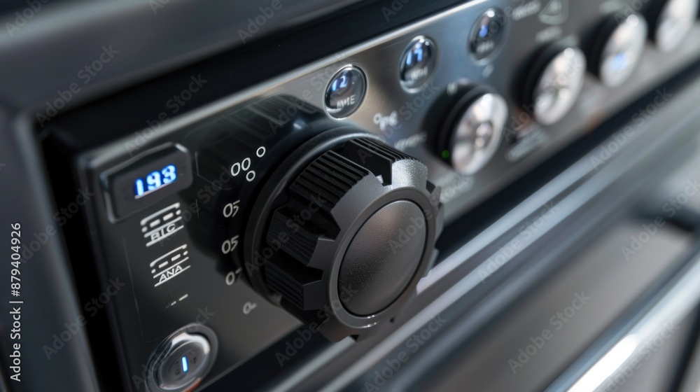 Digital combination lock on safe Digital combination lock on safe