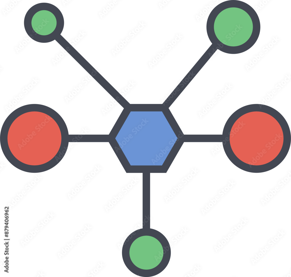 Molecule Vector Icon Molecule Vector Icon