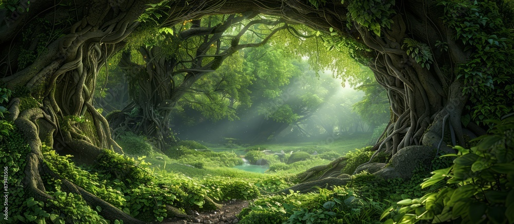 Sunlight Through Ancient Tree Roots Sunlight Through Ancient Tree Roots
