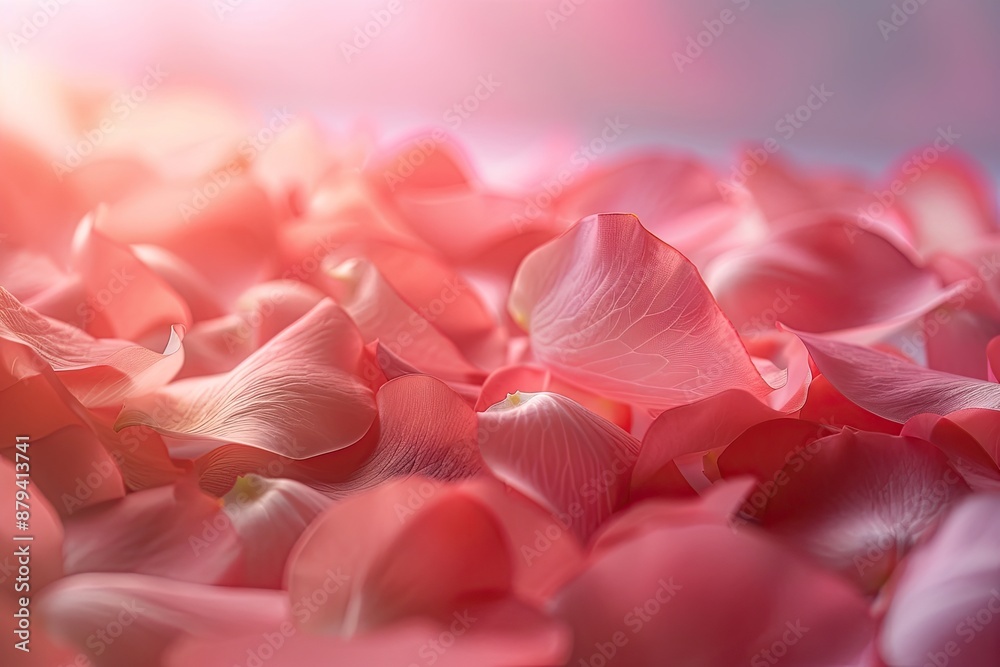 Pink rose petals form a beautiful and fragrant background Pink rose petals form a beautiful and fragrant background