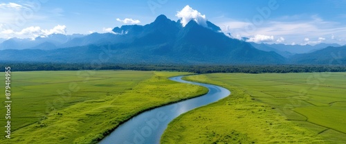 Aerial view of Phu Wiang National Park photo