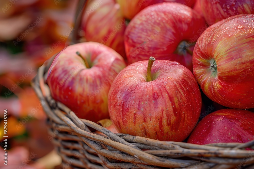 Fresh Red Apples in Wicker Basket
Fresh Red Apples in Wicker Basket
