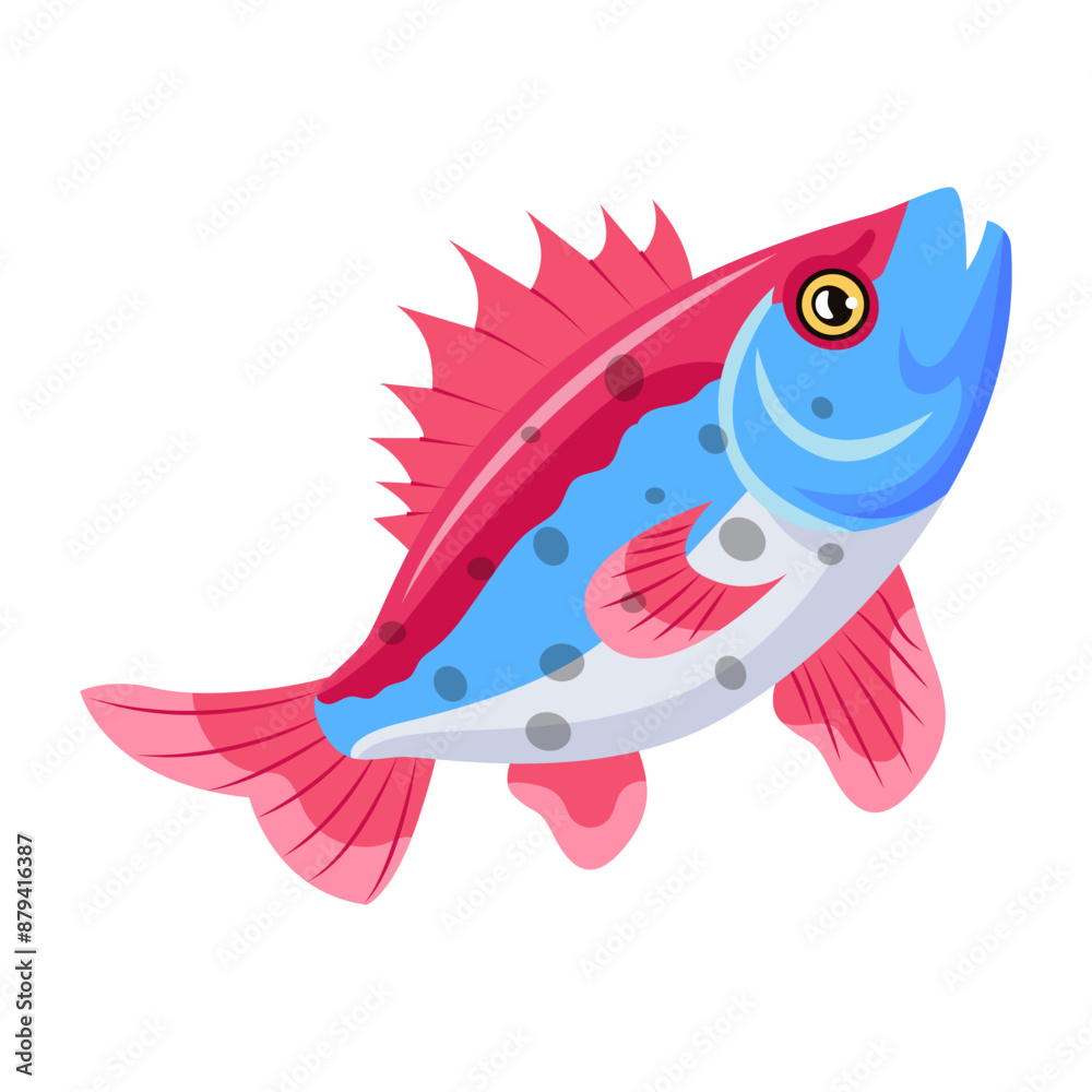 Tetra tilapia icon designed in flat style
Tetra tilapia icon designed in flat style