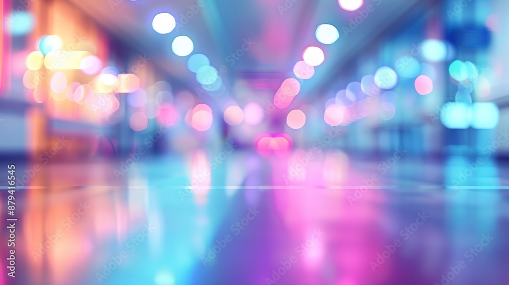 Futuristic Hospital Corridor: Abstract Blurred Lights Symbolizing Advanced Medical Technology and Patient Care Futuristic Hospital Corridor: Abstract Blurred Lights Symbolizing Advanced Medical Technology and Patient Care