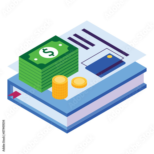 Isometric 3D tuition fee