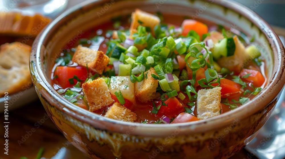 Gazpacho is a refreshing and light cold soup picture