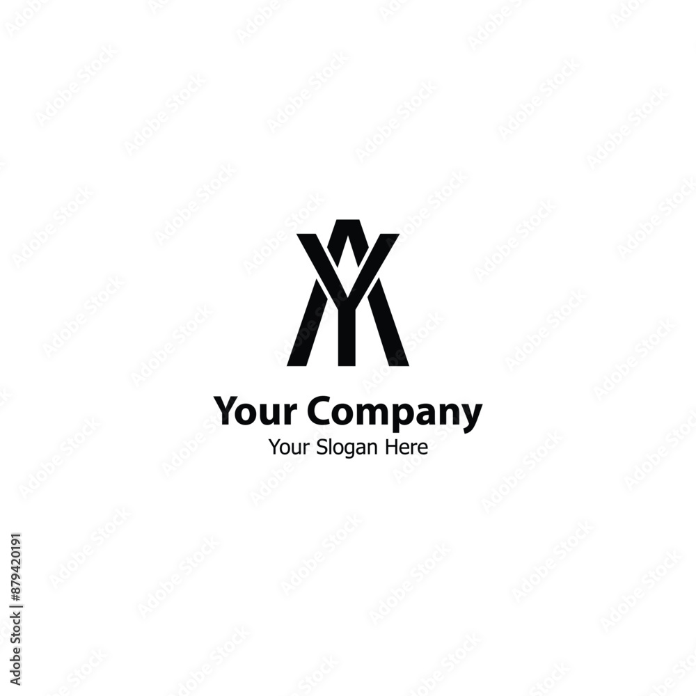 AY Monogram logo design, ideal for your brand identity AY Company. AY Monogram logo design, ideal for your brand identity AY Company.