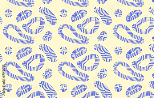 Doodle lines background.Abstract hand draw blue line pattern.

