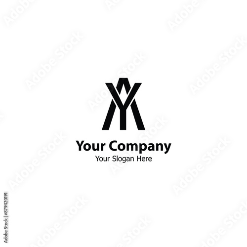 AY Monogram logo design, ideal for your brand identity AY Company.