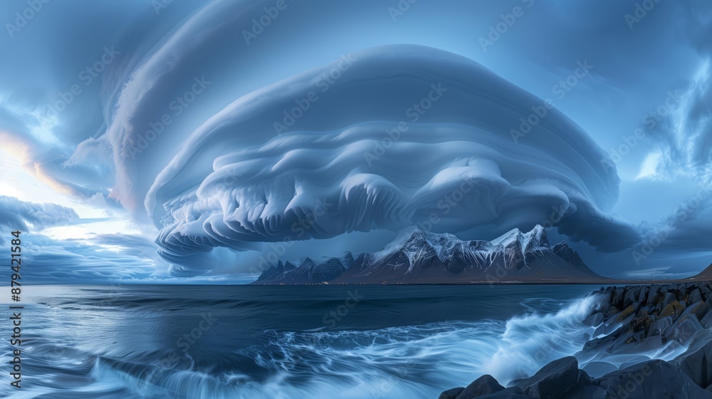 Naklejka premium Lenticular clouds