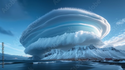 Lenticular clouds photo