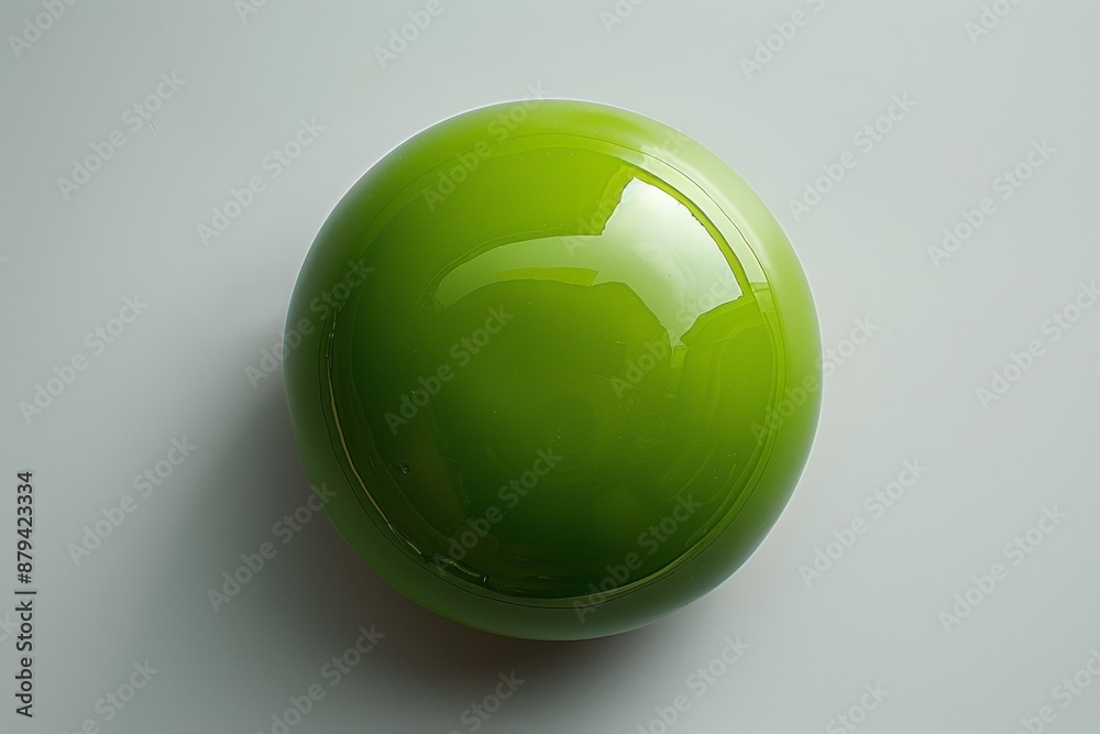Bright green circle against clean white backdrop, uniform in color and shape for bold visual contrast Bright green circle against clean white backdrop, uniform in color and shape for bold visual contrast