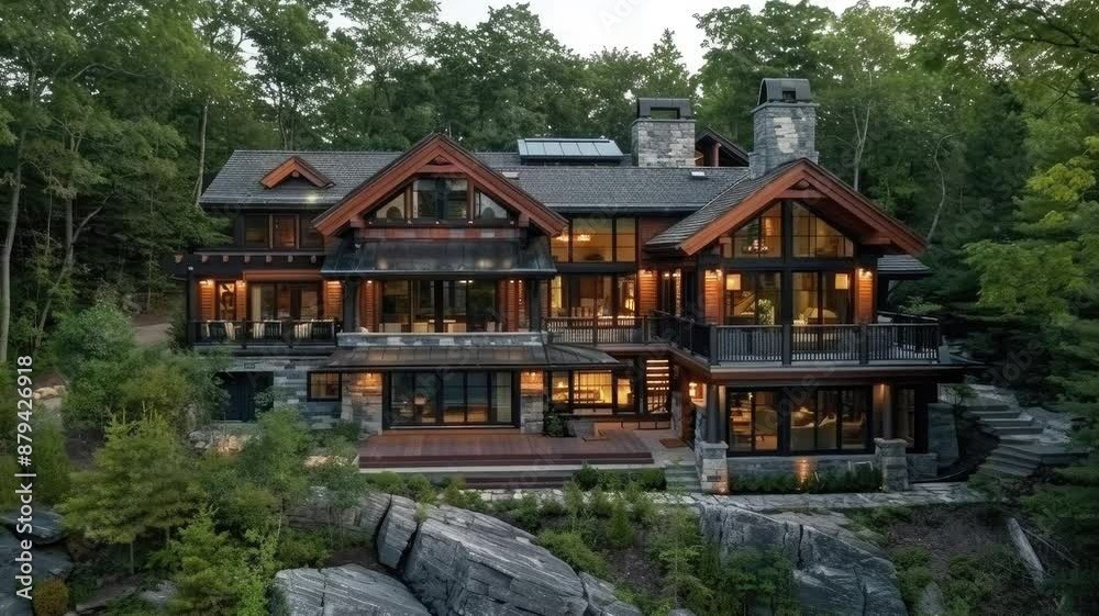 a green home and environmentally friendly construction. Smooth looping time lapse video animation background a green home and environmentally friendly construction. Smooth looping time lapse video animation background