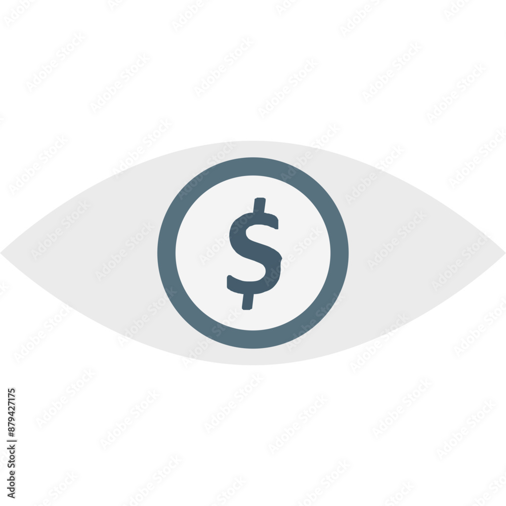 Business view vector icon in flat style Business view vector icon in flat style