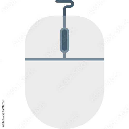 Computer Mouse vector icon in flat style 