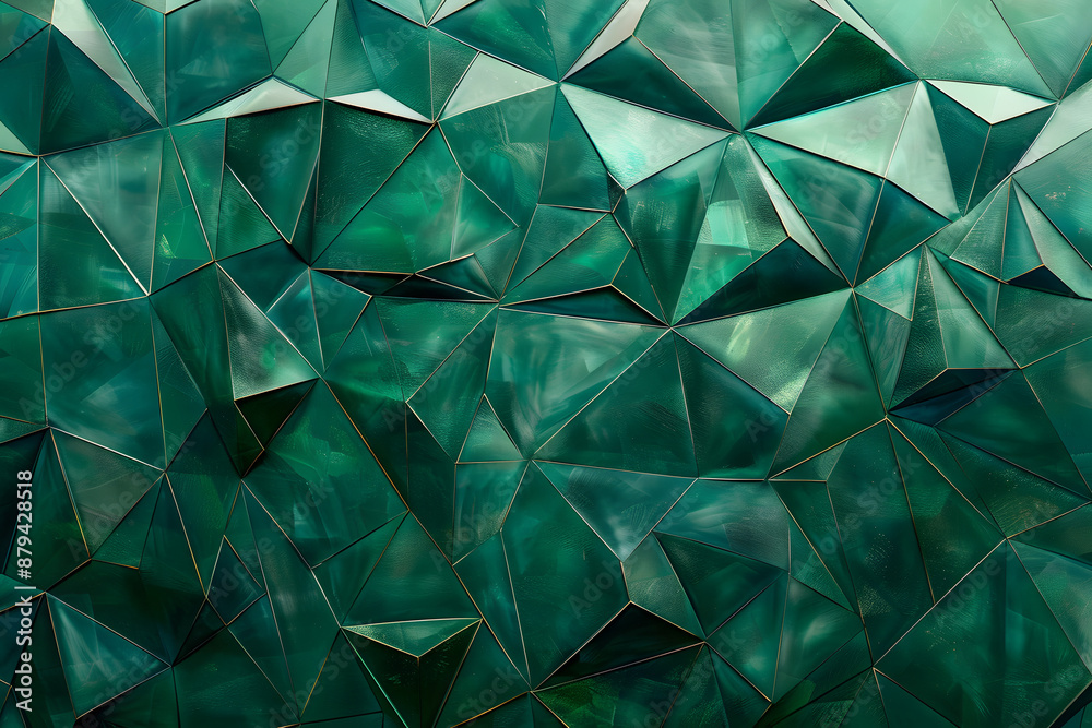 Emerald Green Geometric Pattern Background Emerald Green Geometric Pattern Background