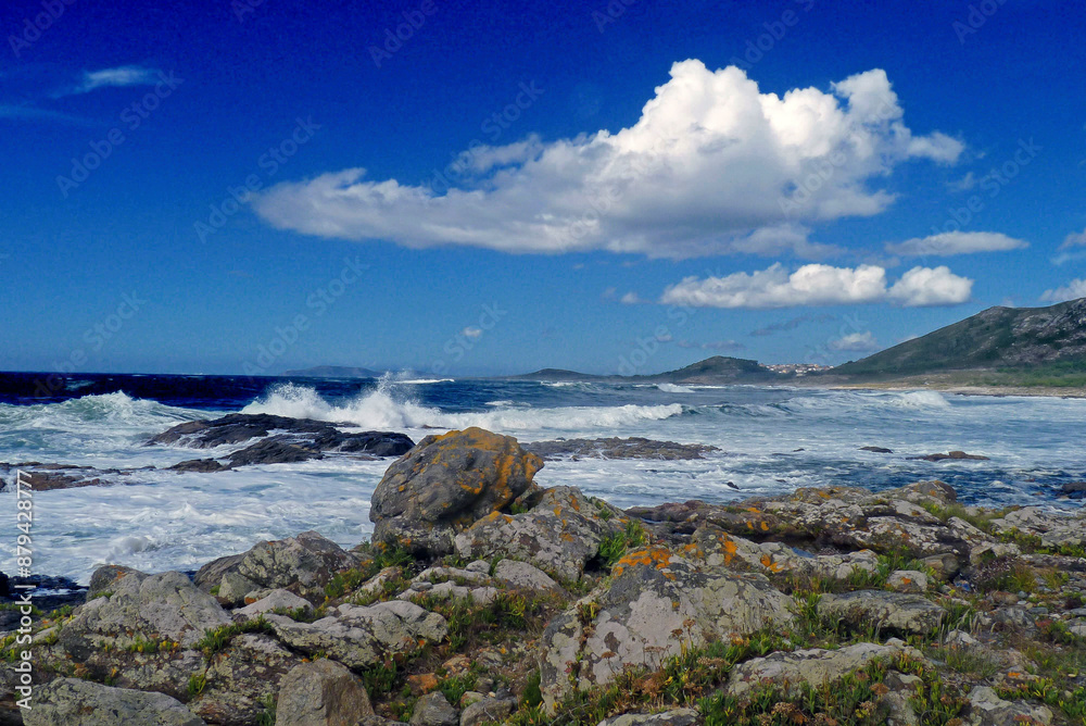 Atlantic coast on the Rias Baixas in Galicia , Spain Atlantic coast on the Rias Baixas in Galicia , Spain
