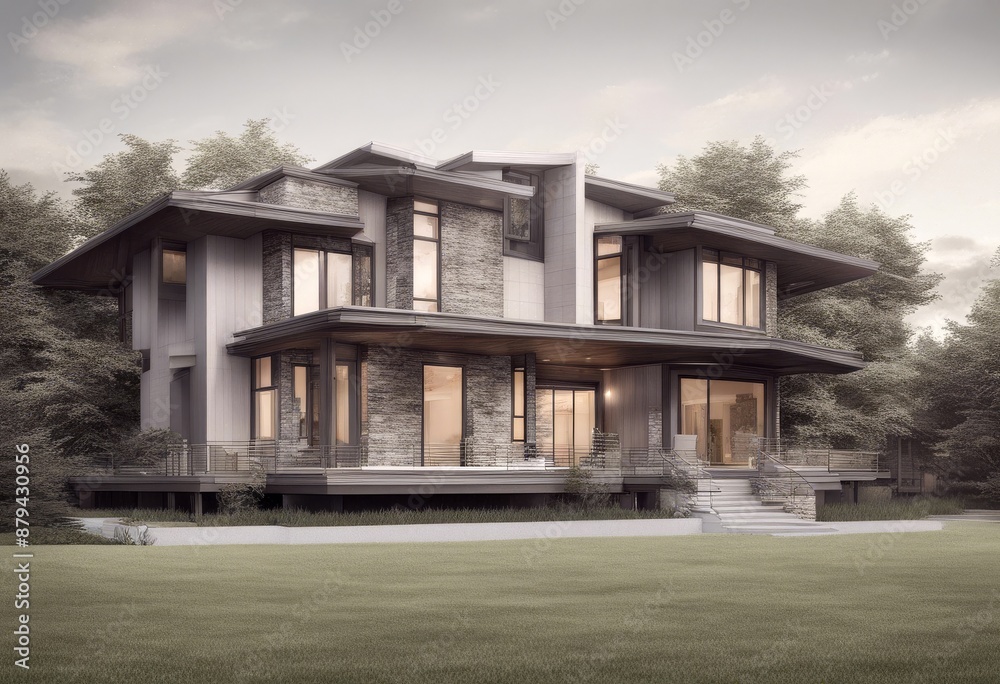 elevation house 4 drawing elevation house 4 drawing