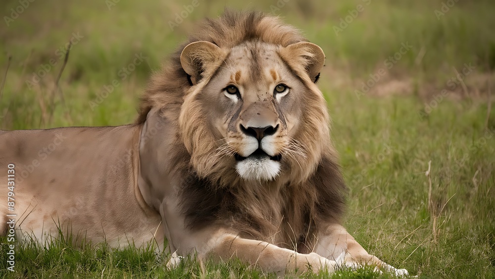 Portrait of African Lion Wallpaper Portrait of African Lion Wallpaper