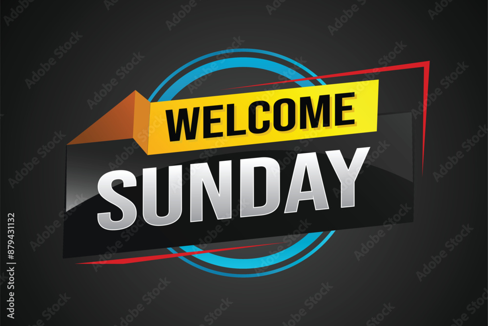 welcome Sunday word text concept icon logo sign symbol vector note 3d style for use landing page, template, social media, web, mobile app, poster, banner, flyer, background, gift card, coupon
welcome Sunday word text concept icon logo sign symbol vector note 3d style for use landing page, template, social media, web, mobile app, poster, banner, flyer, background, gift card, coupon
