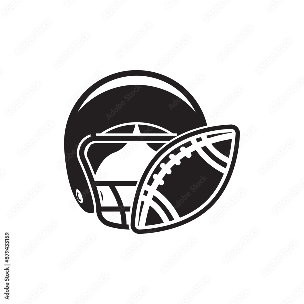 Rugby helmet vector illustration symbol design Rugby helmet vector illustration symbol design