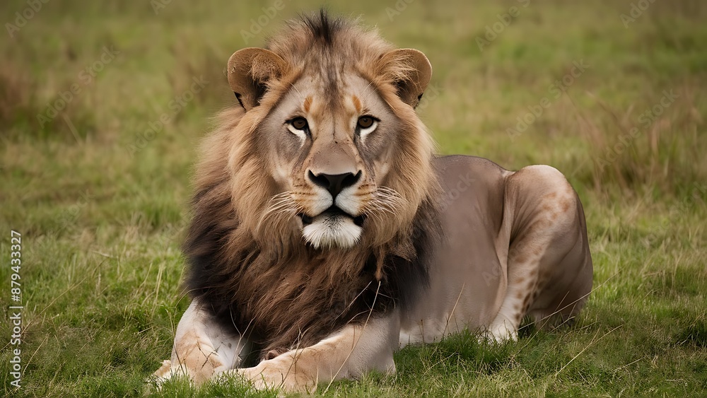 Portrait of African Lion Wallpaper Portrait of African Lion Wallpaper