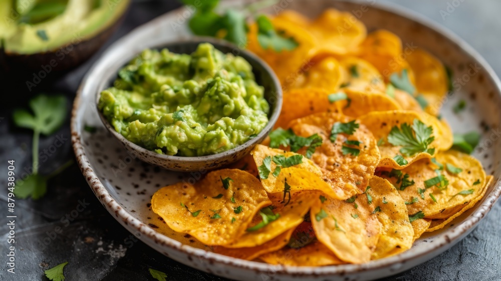 A plate of cheese crisps and guacamole for a quick and easy keto snack A plate of cheese crisps and guacamole for a quick and easy keto snack
