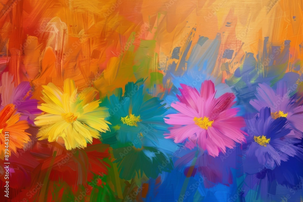 A vibrant top-down view of a diverse mix of flowers bathed in sunlight. Beautiful simple AI generated image in 4K, unique. A vibrant top-down view of a diverse mix of flowers bathed in sunlight. Beautiful simple AI generated image in 4K, unique.