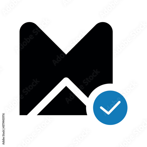 Message checked delivery icon.