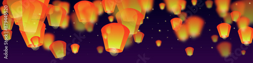 Foto Yi peng festival card.