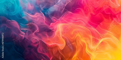Abstract Curved Colorful Ethereal Cloud Background: Stunning Art for Mobile and Computer Wallpapers, Featuring Beautiful Curved Patterns and Abstract Scenic Art, High-Resolution AI-Generated © Da