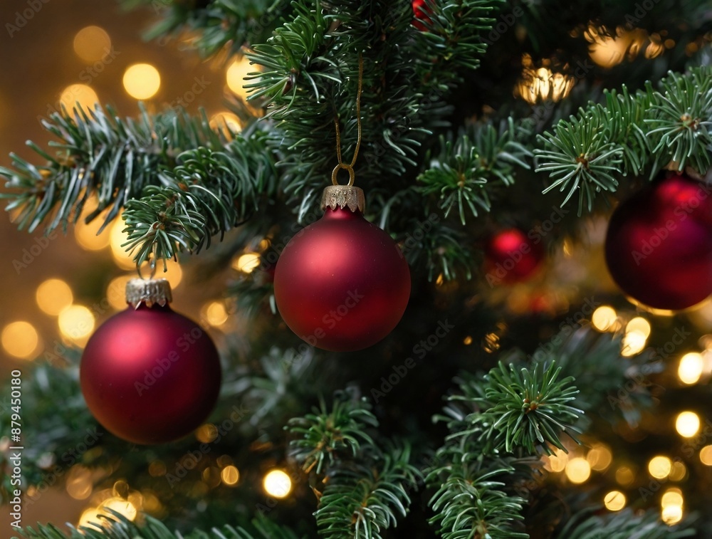 christmas tree with balls christmas tree with balls
