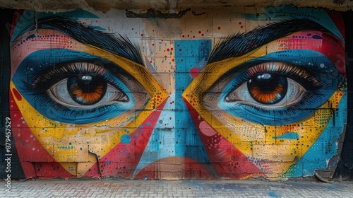 Urban Expressions: Vibrant Street Art Mural Photography with Sony A6400 Camera