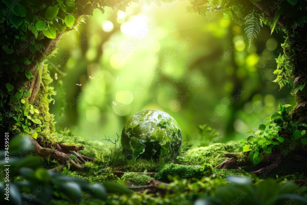 Forest Globe - Environmental Concept with Moss and Earth Globe. AI generated. Beautiful simple AI generated image in 4K, unique. Forest Globe - Environmental Concept with Moss and Earth Globe. AI generated. Beautiful simple AI generated image in 4K, unique.