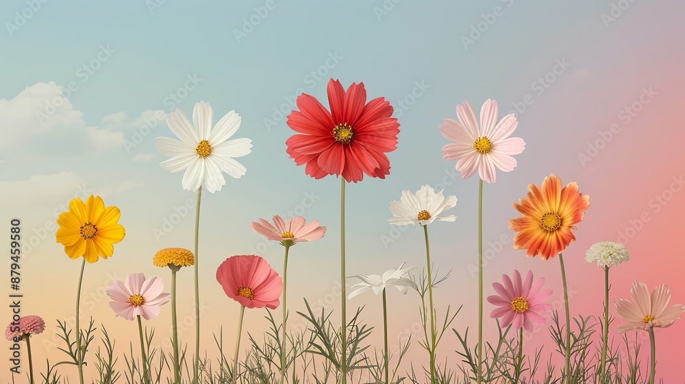 Abstract background of colorful nature scenes with vibrant floral patterns showcasing a spectrum of hues capturing the essence of a rainbow sky scene in a beautifully vivid display of colors Abstract background of colorful nature scenes with vibrant floral patterns showcasing a spectrum of hues capturing the essence of a rainbow sky scene in a beautifully vivid display of colors