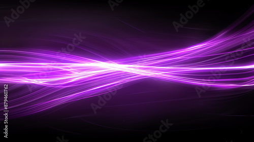 Neon Pulse: Abstract Violet Light Waves