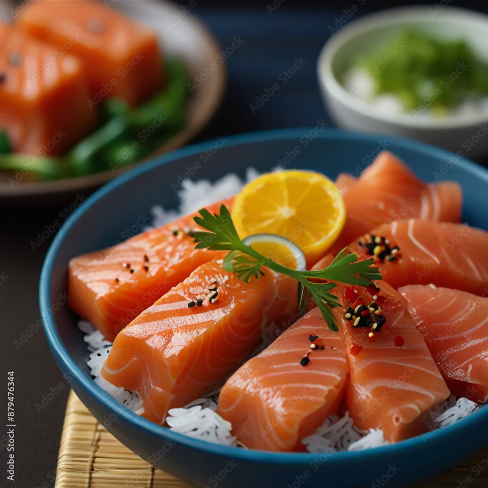 salmon with lemon salmon with lemon